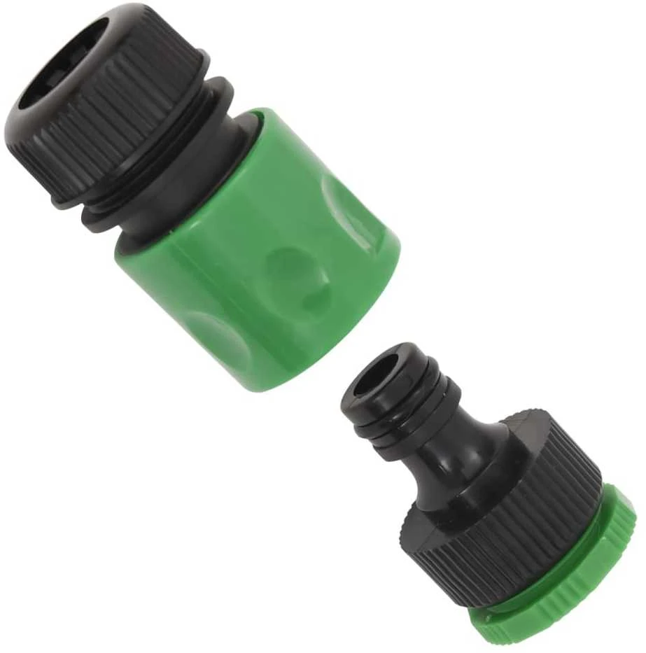 Sodo žarna su tvirtinimo detalėmis, žalia, 0,5", 30m, PVC