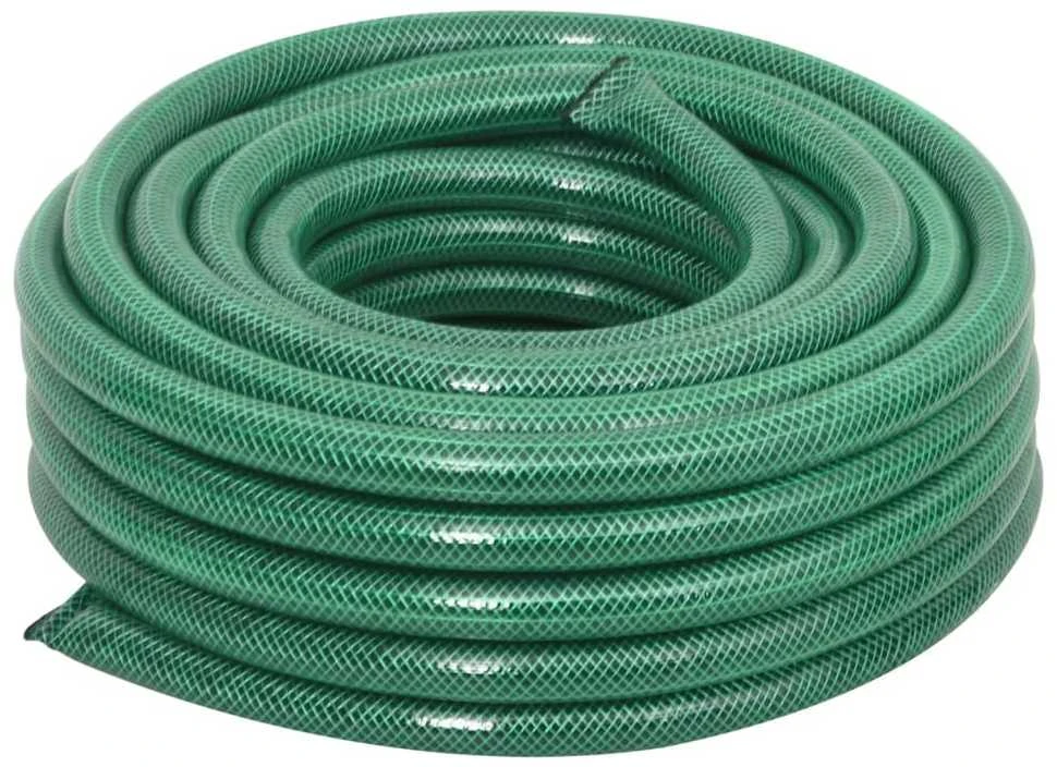 Sodo žarna su tvirtinimo detalėmis, žalia, 0,75", 50m, PVC