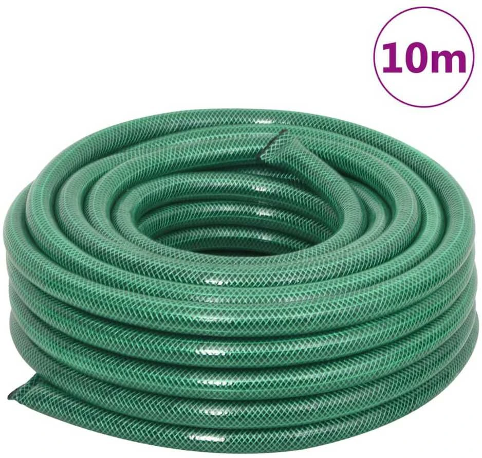 Sodo žarna su tvirtinimo detalėmis, žalia, 0,75", 10m, PVC