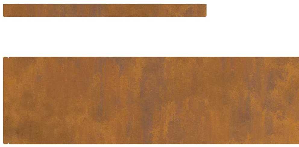 Vejo kraštas 4 vnt. 450 x 15 cm Rūdijanti