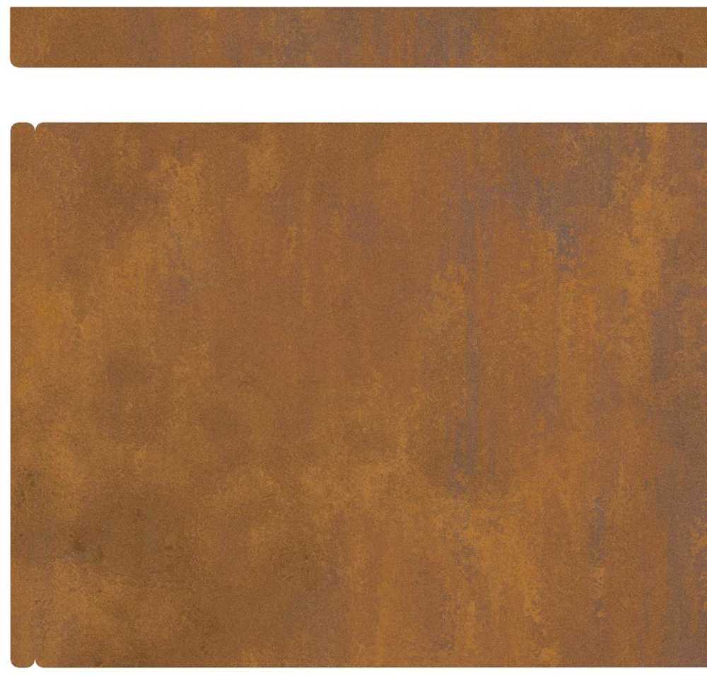Vejo kraštas 4 vnt. 450 x 20 cm Rūdijanti