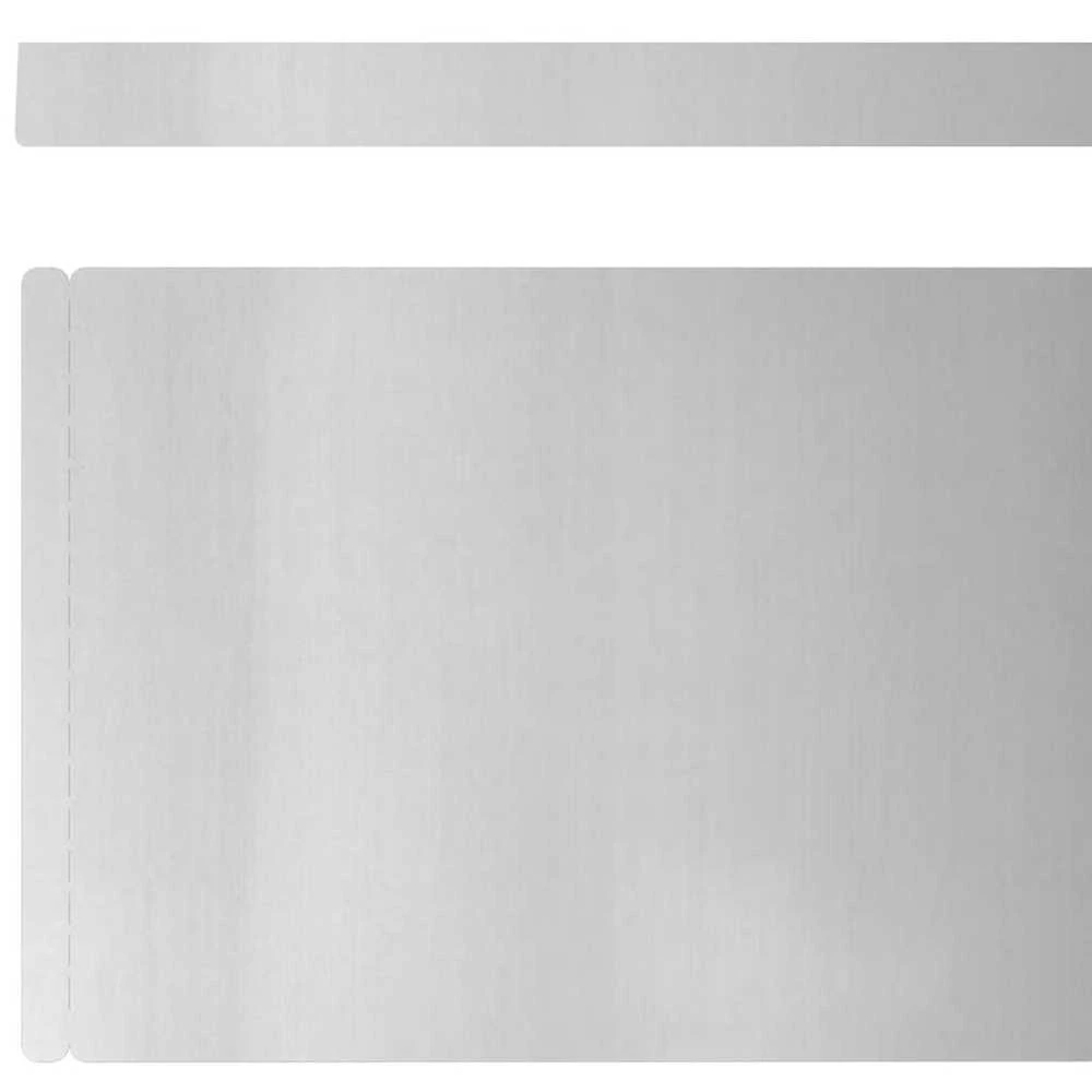 Vejo kraštas 4 vnt. 450 x 15 cm Cinkuota plienas Sidabro