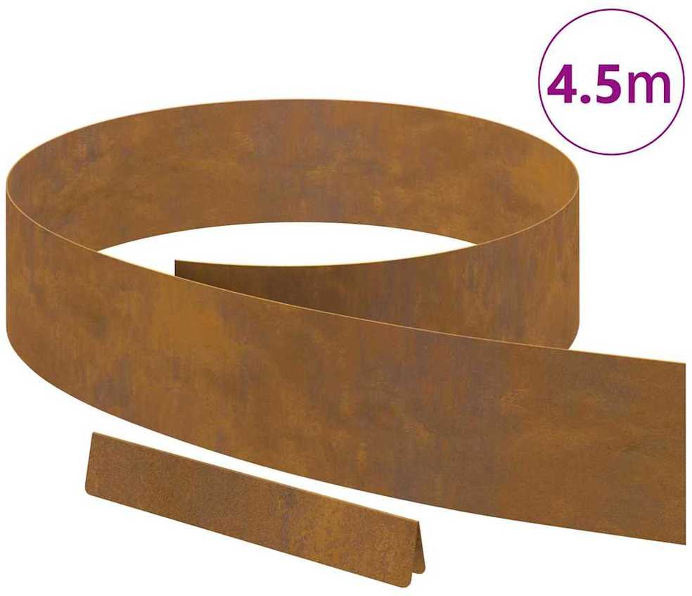 Vejo kraštas 450 x 15 cm Atmosferos poveikiui atsparus plienas