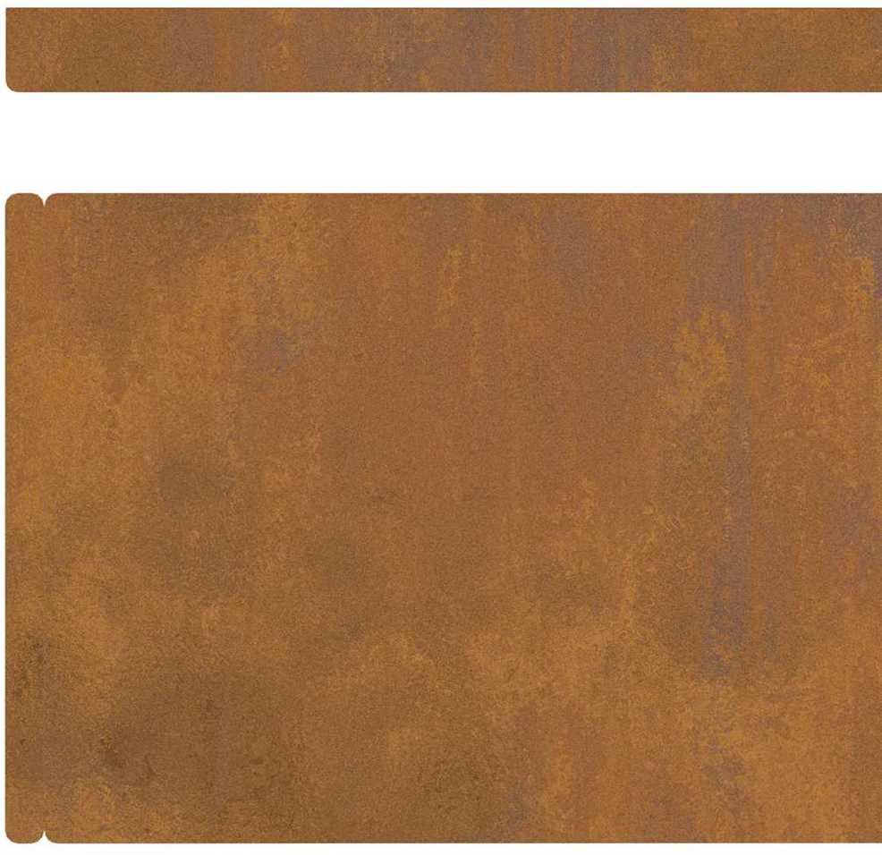 Vejo kraštas 450 x 15 cm Atmosferos poveikiui atsparus plienas