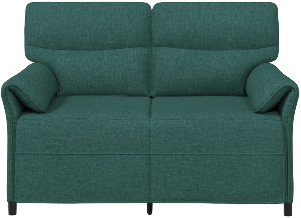 Dvitaškė sofa 2 vietos Tamsiai žalia 138 x 83 x 95 cm Audinys