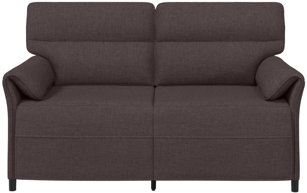 Dvitaškė sofa 2 vietos Tamsiai rudas 158 x 83 x 95 cm Audinys