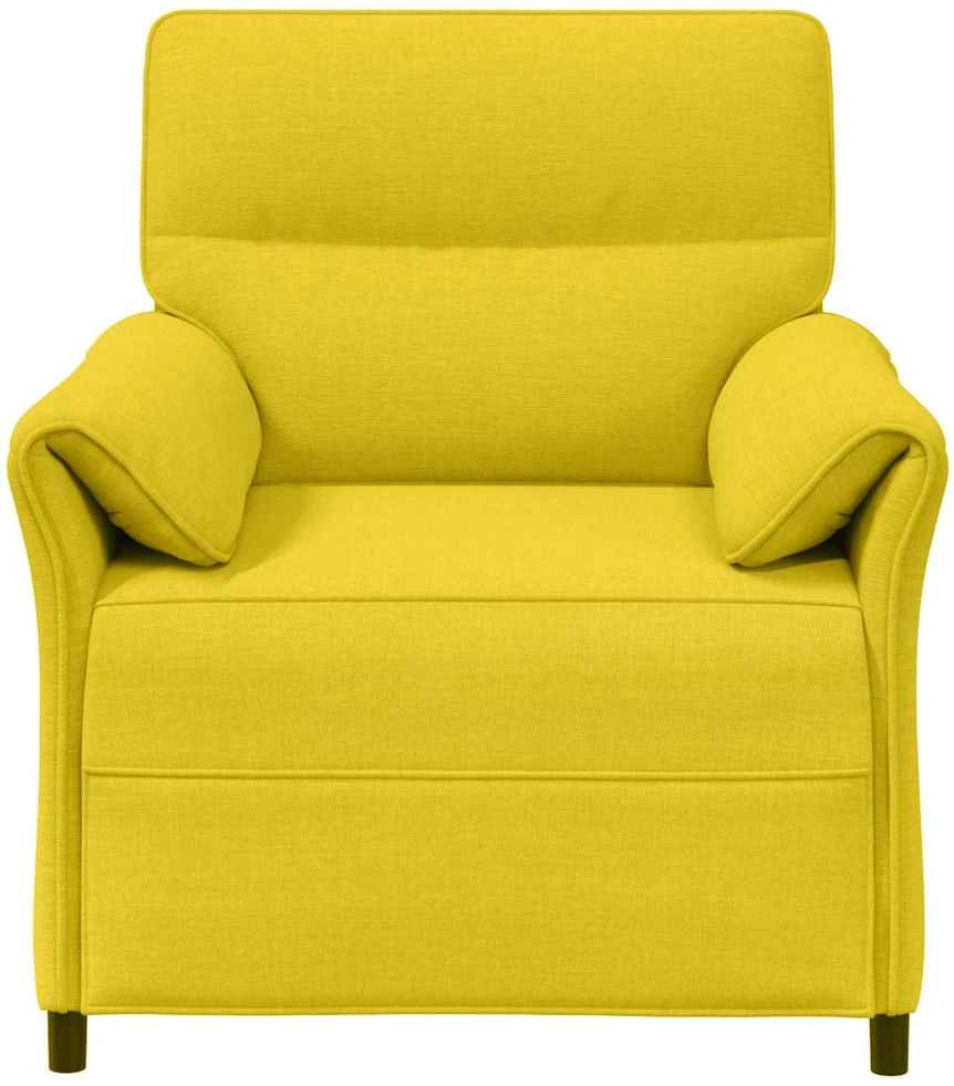 1 vietos sofa Šviesi geltona 88 x 83 x 95 cm Audinys