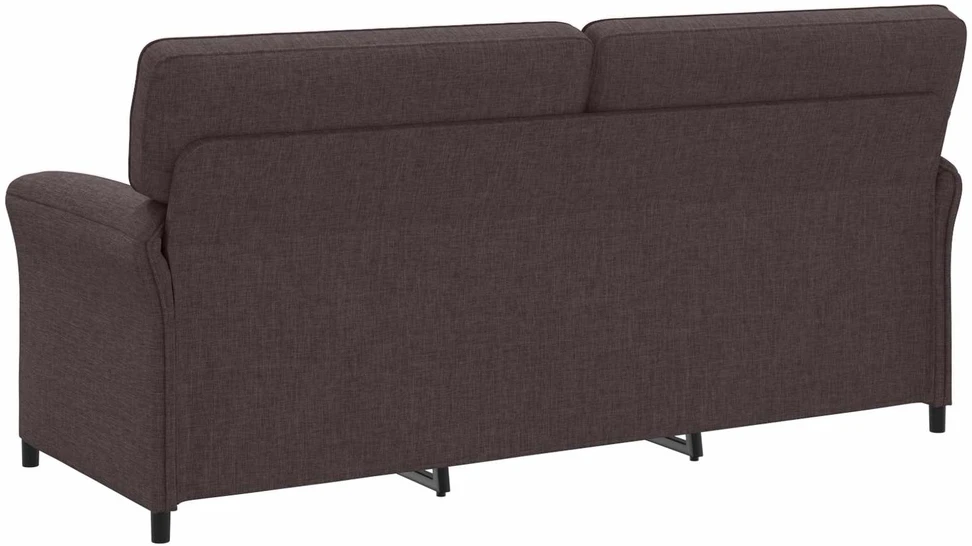 3-Vietis Sofa 3 vietos Tamsiai rudas 198 x 83 x 95 cm Audinys