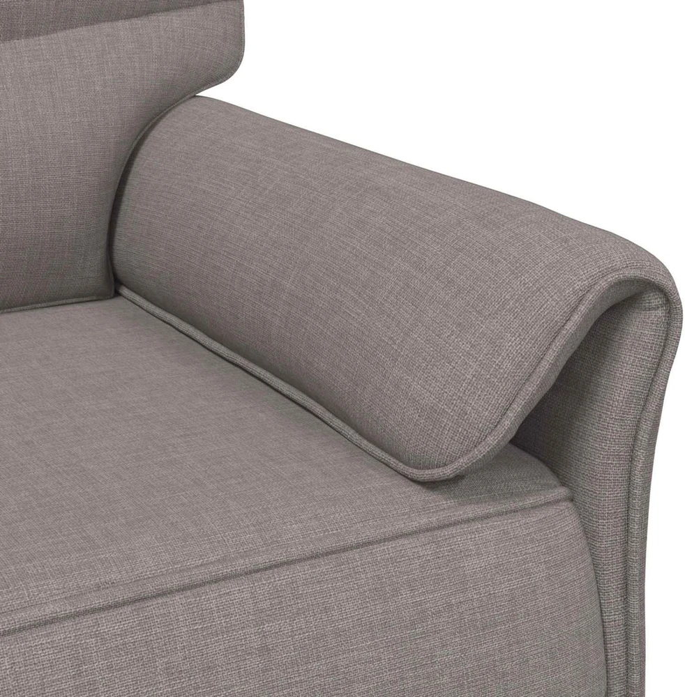3-Vietis Sofa Taupe 198 x 83 x 95 cm