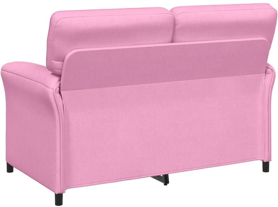 Dvitaškė sofa 2 vietos Rožinė 138 x 83 x 95 cm Audinys