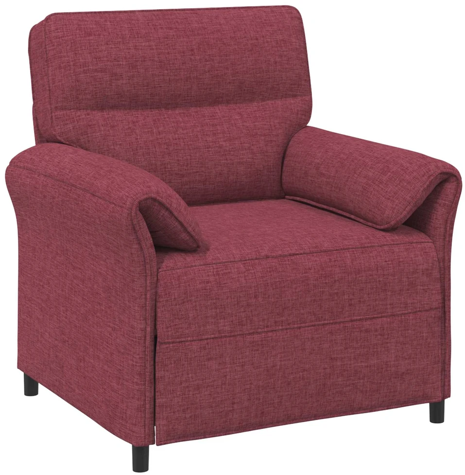 1 vietos sofa Vyno raudona 88 x 83 x 95 cm Audinys