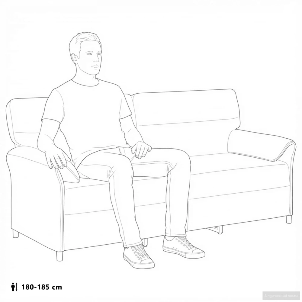 Sofa 100% poliesteris metalinis rėmas MDF, fanera