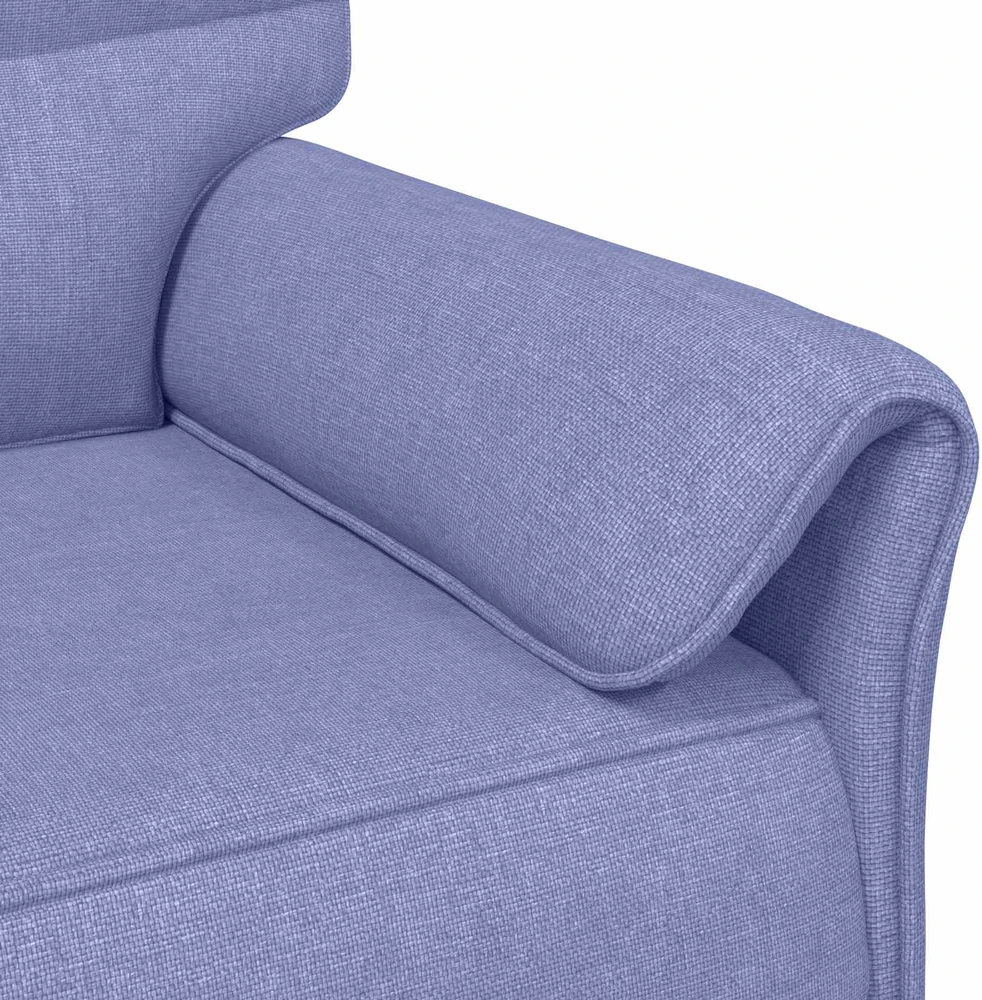 3-Vietis Sofa 3 vietos Džinsinės mėlynos 198 x 83 x 95 cm