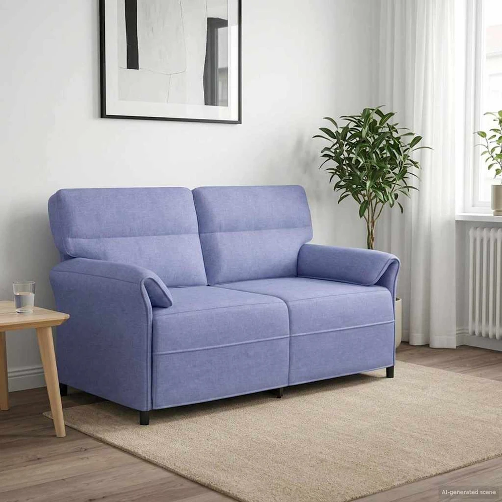 Dvitaškė sofa 2 vietos Džinsinės mėlynos 158 x 83 x 95 cm
