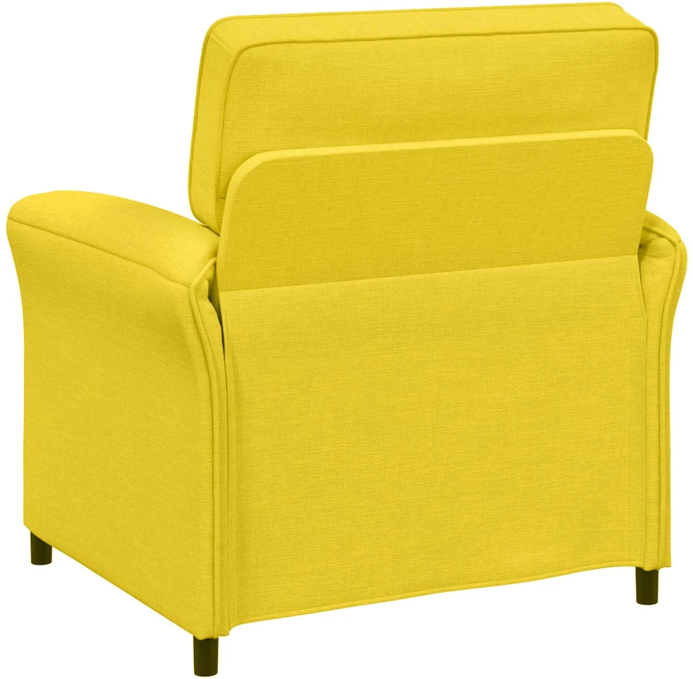 1 vietos sofa Šviesi geltona 88 x 83 x 95 cm Audinys