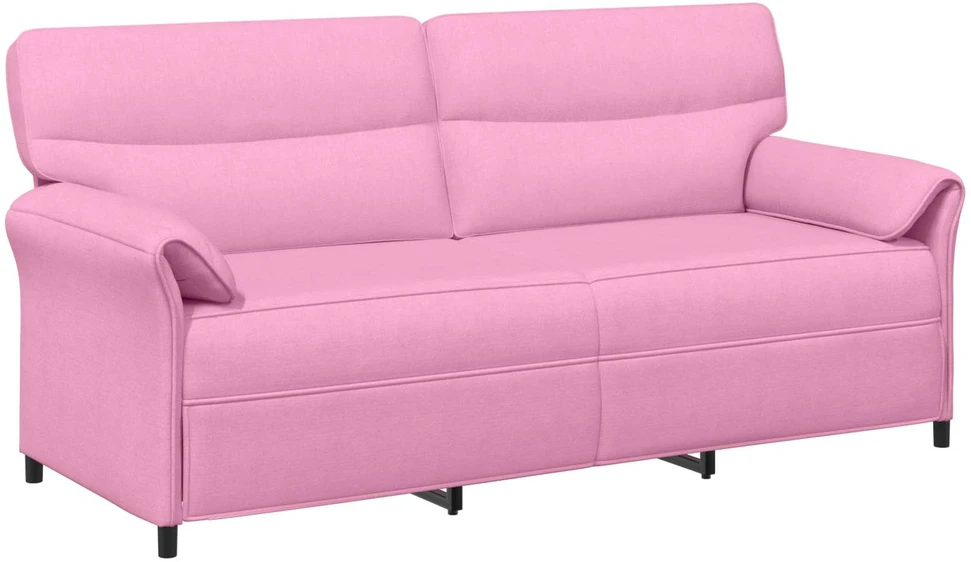 3-Vietis Sofa 3 vietos Rožinė 198 x 83 x 95 cm Audinys