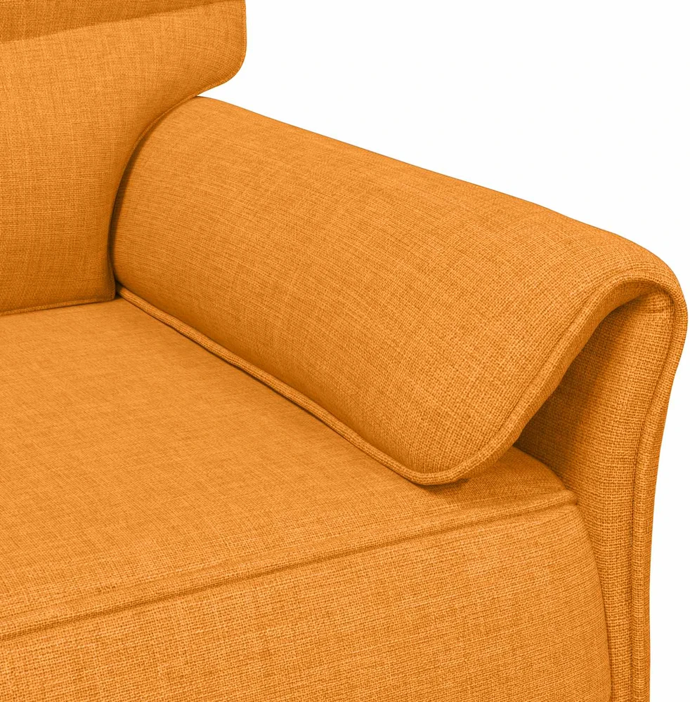 1 vietos sofa Tamsiai geltona 88 x 83 x 95 cm Audinys