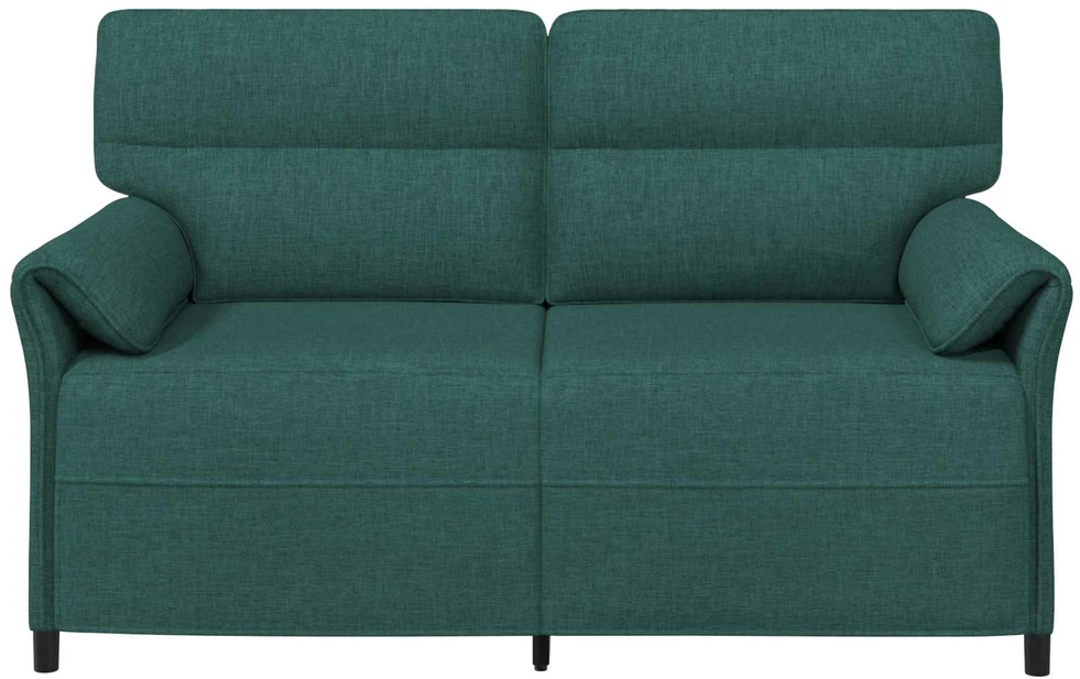 Dvitaškė sofa 2 vietos Tamsiai žalia 158 x 83 x 95 cm Audinys