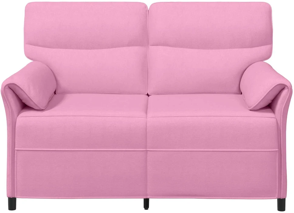 Dvitaškė sofa 2 vietos Rožinė 138 x 83 x 95 cm Audinys