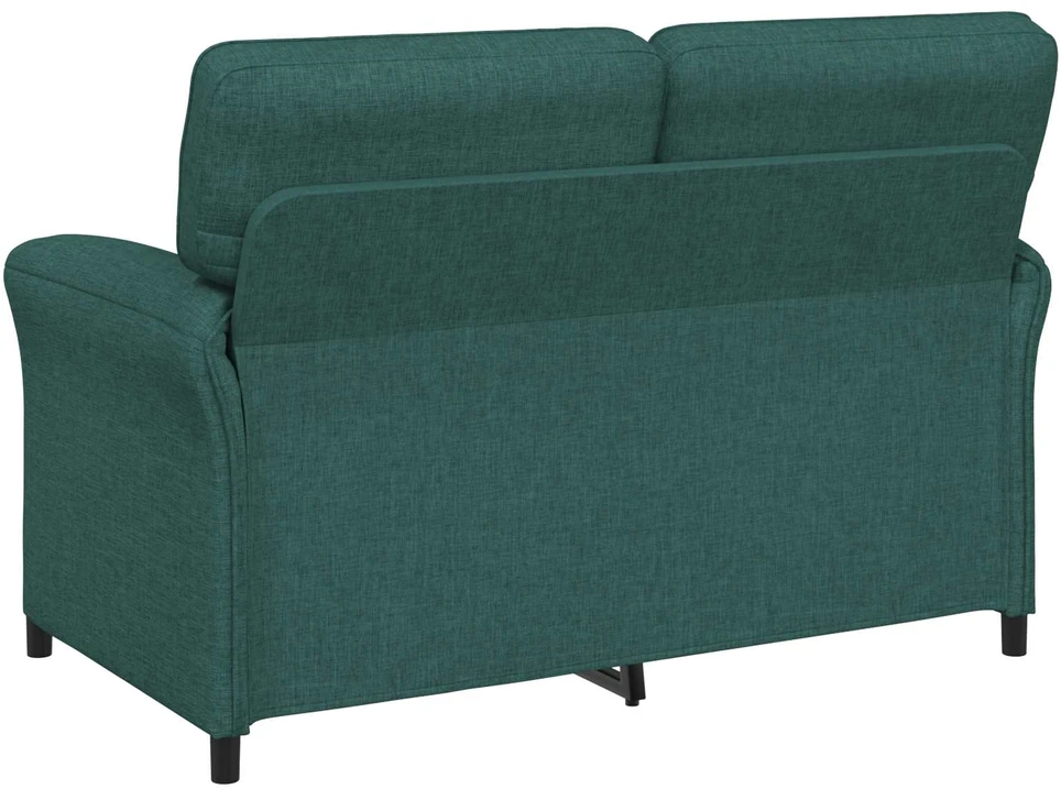 Dvitaškė sofa 2 vietos Tamsiai žalia 138 x 83 x 95 cm Audinys