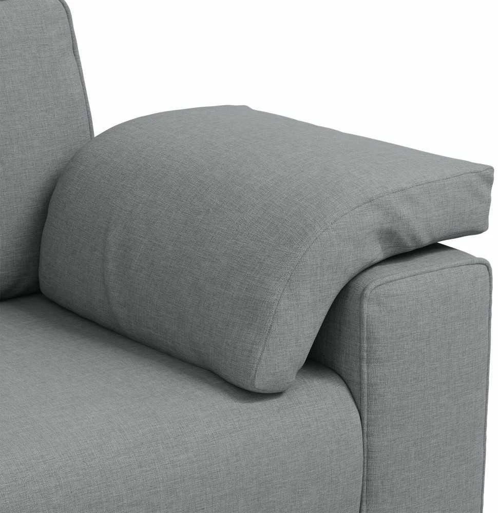 Sofa 2 vnt. Šviesiai pilka audinys