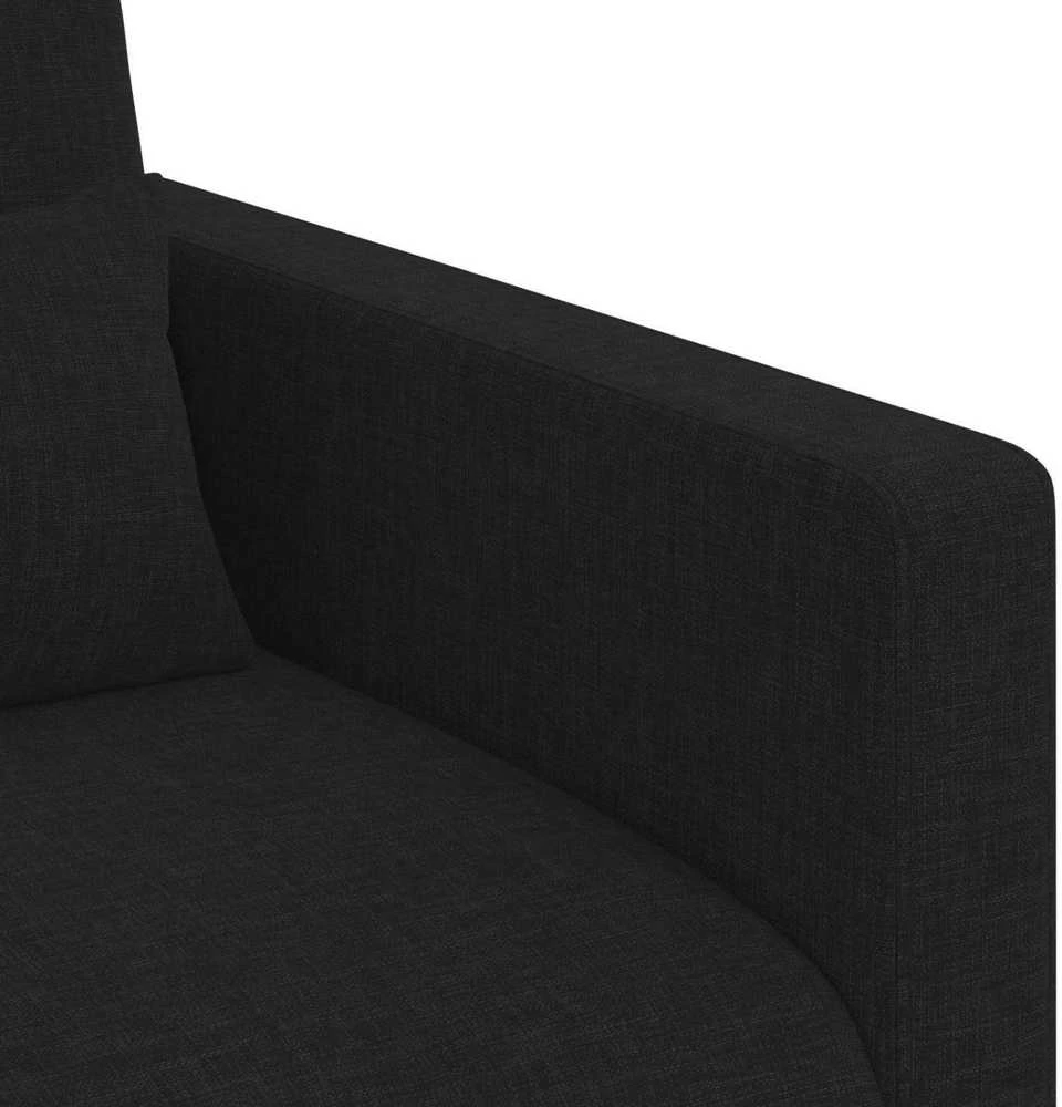 Sofa 2 pcs Juoda Metalas