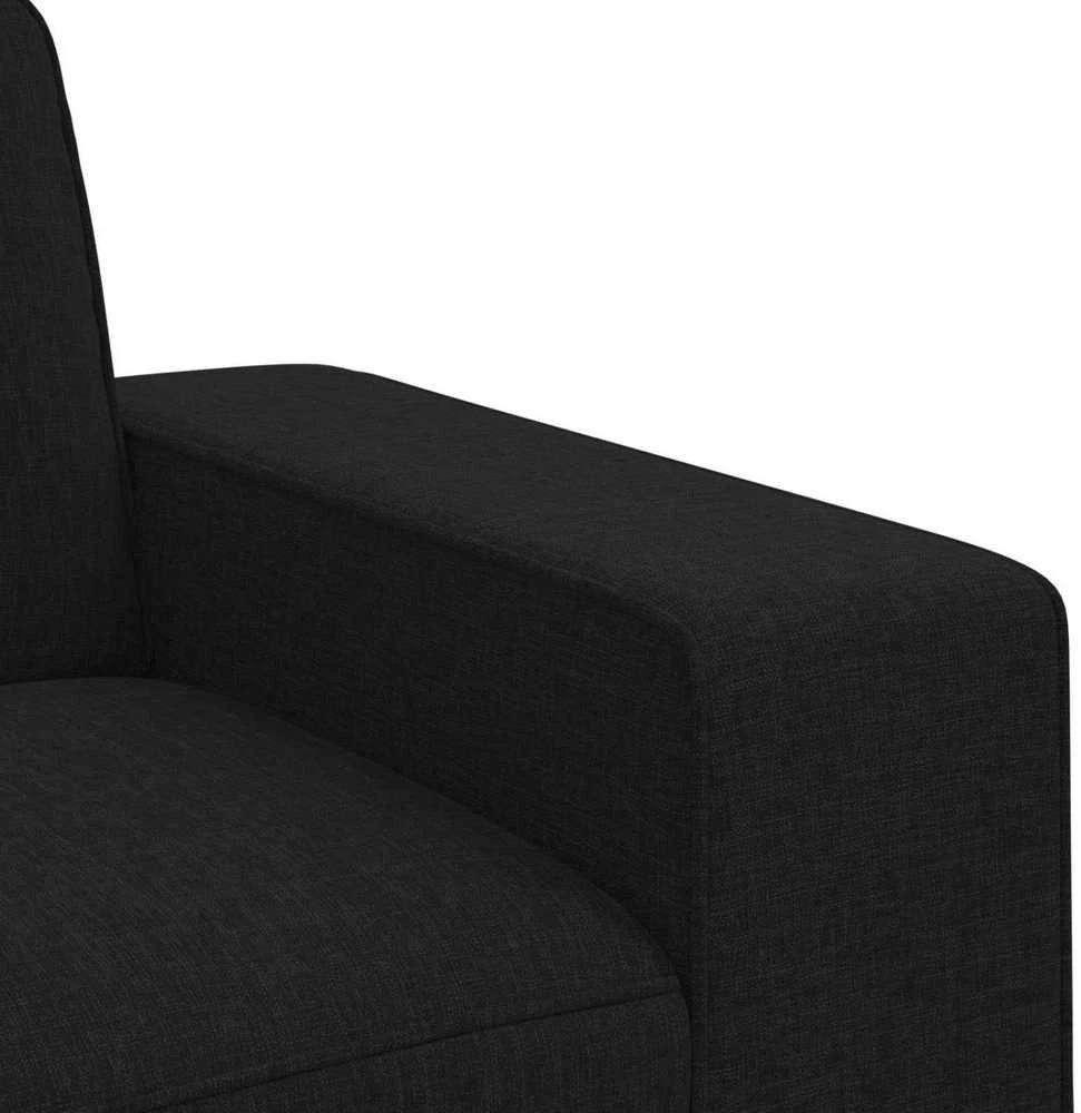 Sofa 2 pcs Juoda Metalas