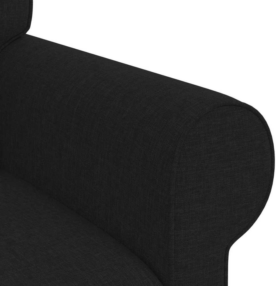 Sofa 2 pcs Juoda Metalas