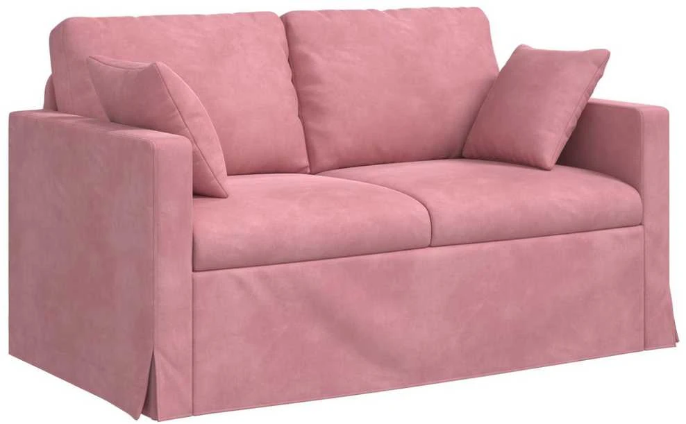 Sofa Sofos komplektas 2 vnt. Rožinė Aksomas