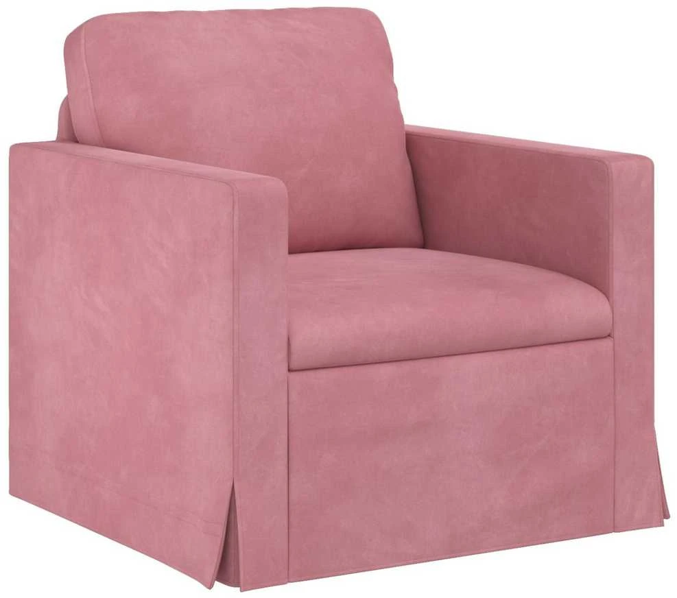 Sofa Sofos komplektas 2 vnt. Rožinė Aksomas