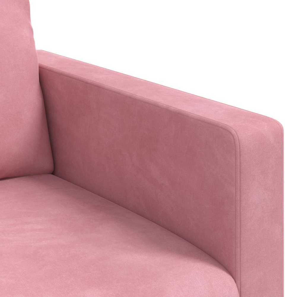 Sofa Sofos komplektas 2 vnt. Rožinė Aksomas