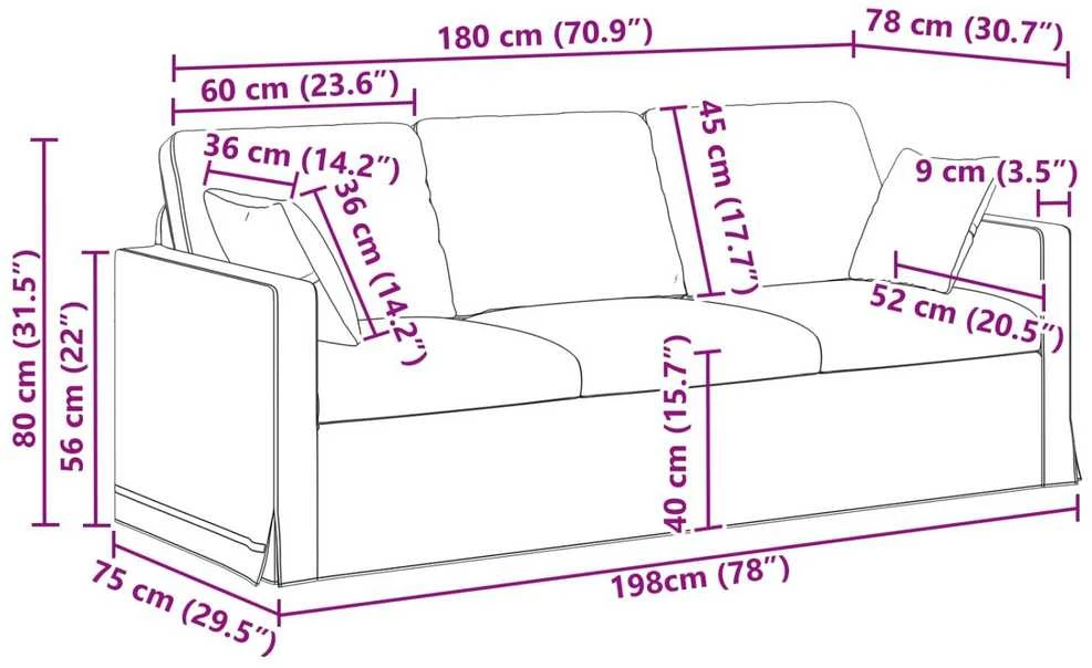 Sofa Sofos komplektas 2 vnt. Rožinė Aksomas