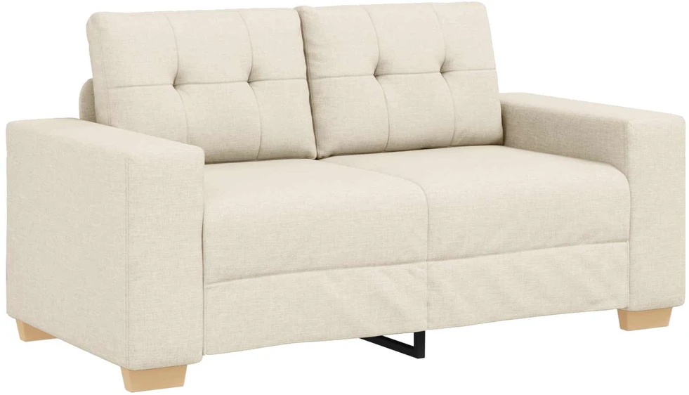Sofa 2 vnt. Smėlio Lino mišinio audinys