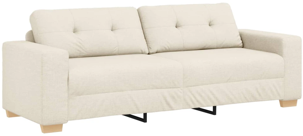 Sofa 2 vnt. Smėlio Lino mišinio audinys