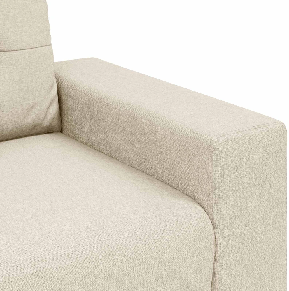Sofa 2 vnt. Smėlio Lino mišinio audinys