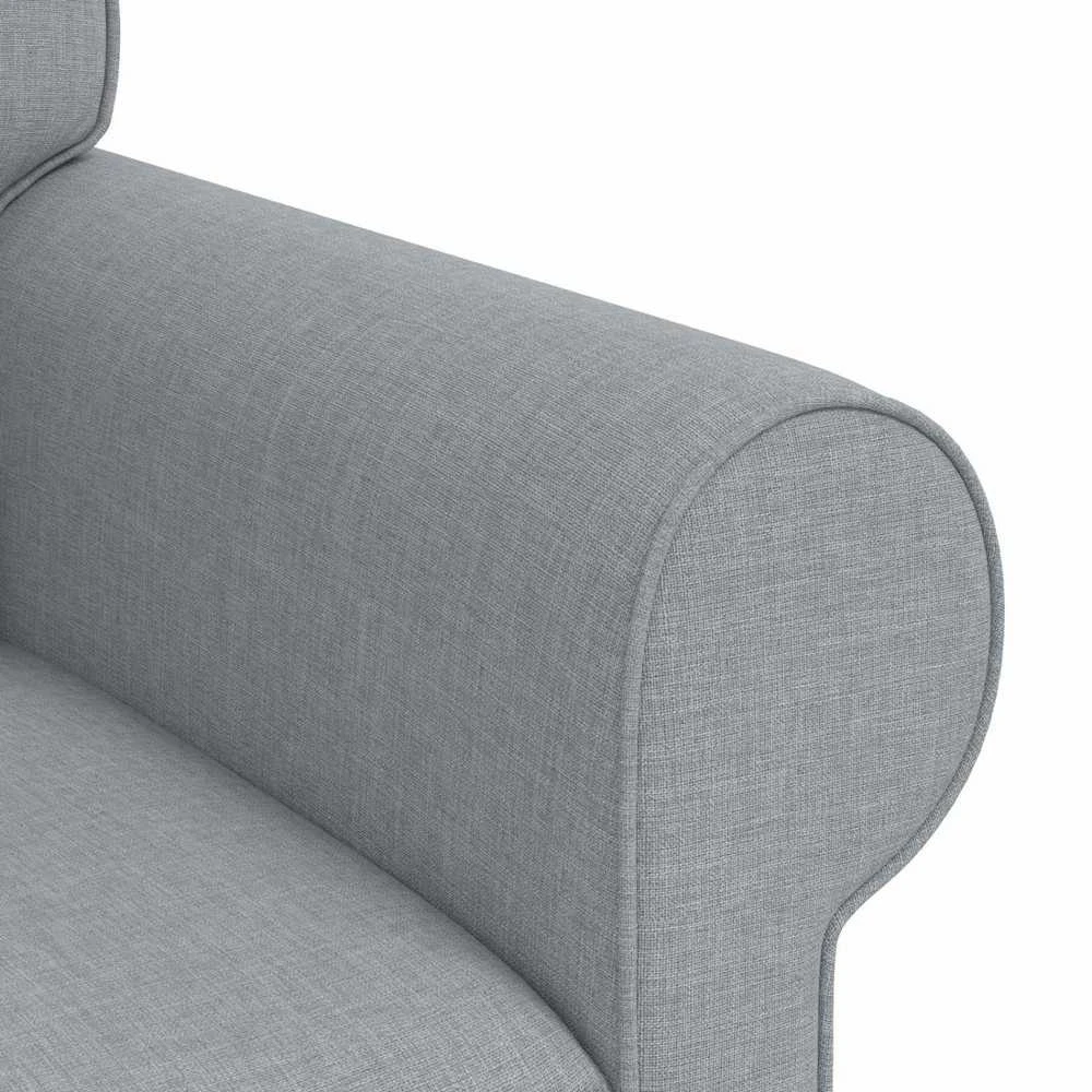 Sofa 2 pcs Šviesiai pilka Metalas