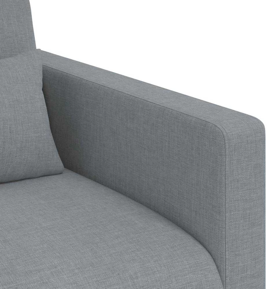 Sofa 2 pcs Šviesiai pilka Metalas