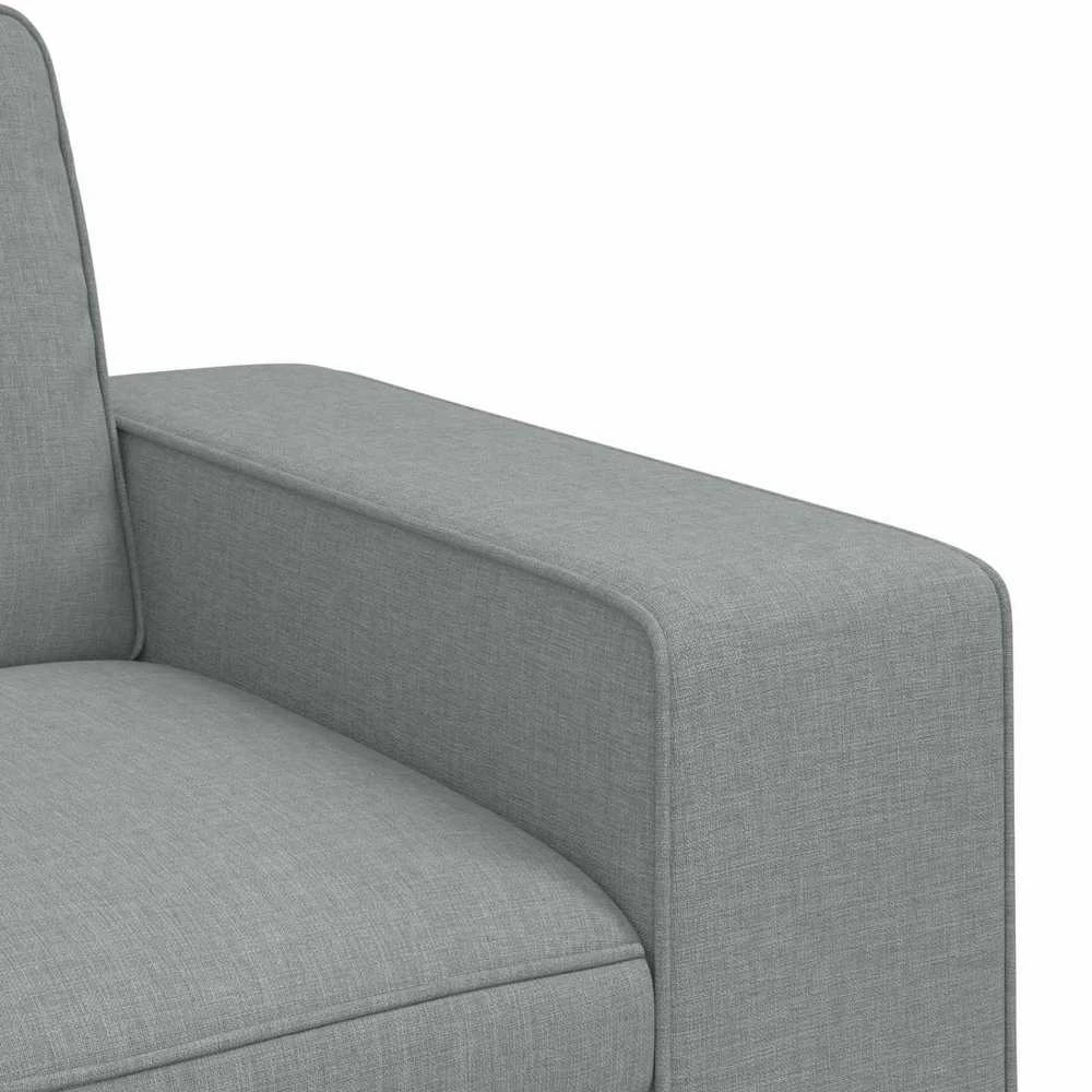 Sofa 2 pcs Šviesiai pilka Metalas