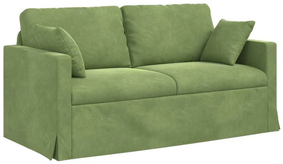 Sofa Sofos komplektas 2 vnt. Šviesiai žalia Aksomas