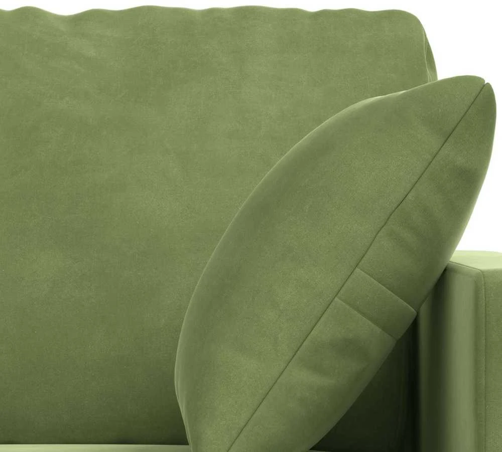 Sofa Sofos komplektas 2 vnt. Šviesiai žalia Aksomas