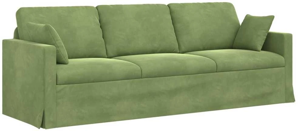Sofa Sofos komplektas 2 vnt. Šviesiai žalia Aksomas