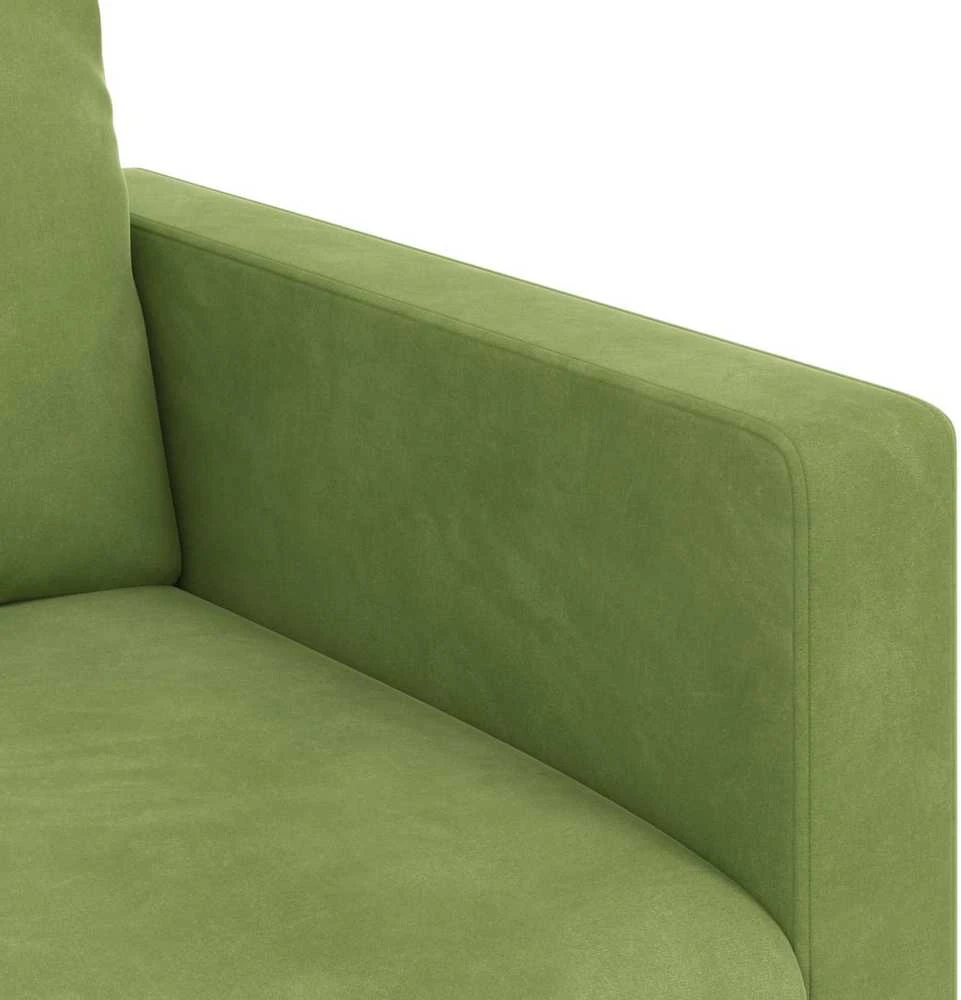 Sofa Sofos komplektas 2 vnt. Šviesiai žalia Aksomas