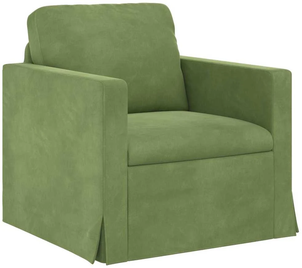 Sofa Sofos komplektas 2 vnt. Šviesiai žalia Aksomas