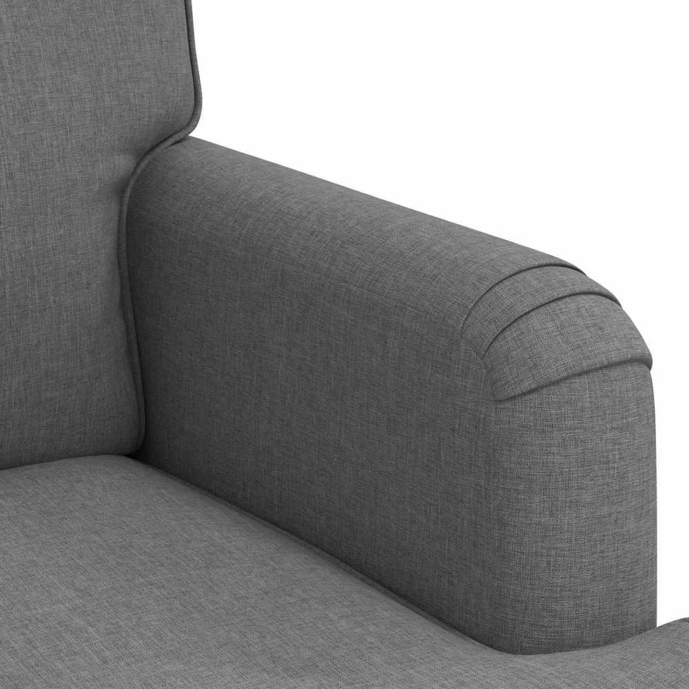 Sofa 2 pcs Tamsiai pilka Metalas