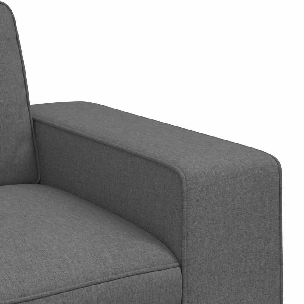 Sofa 2 pcs Tamsiai pilka Metalas