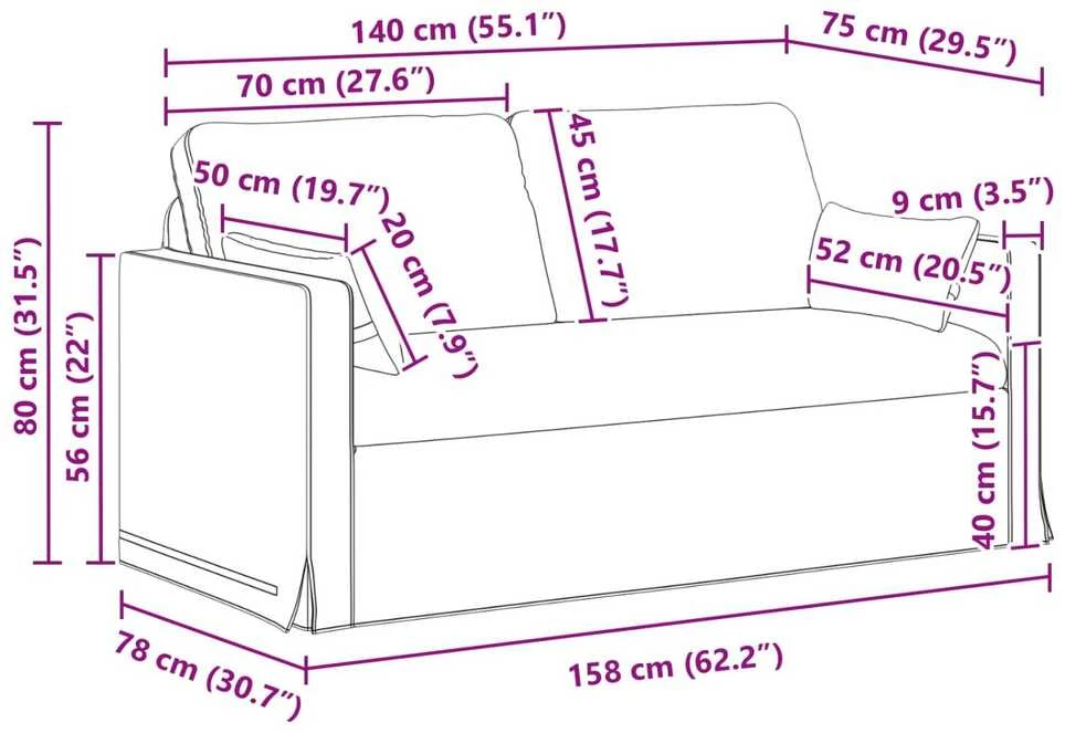 Sofa Sofos komplektas 2 vnt. Tamsiai žalia audinys