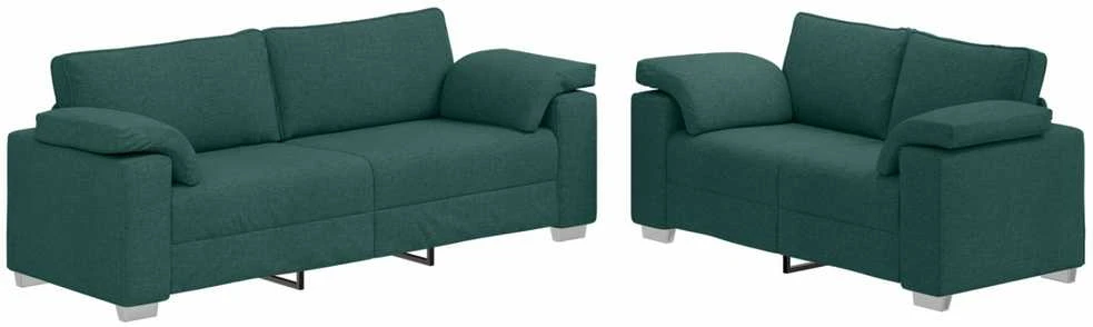 Sofa 2 vnt. Tamsiai žalia audinys