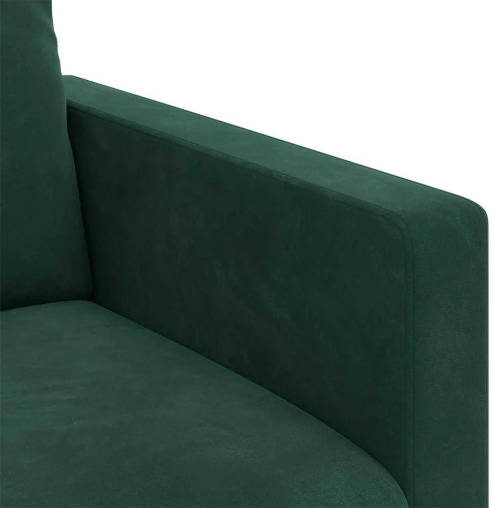 Sofa Sofos komplektas 2 vnt. Tamsiai žalia Aksomas