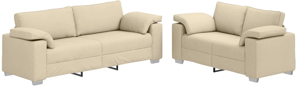 Sofa 2 vnt. Kreminė audinys
