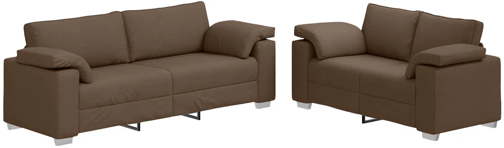 Sofa 2 vnt. Ruda audinys